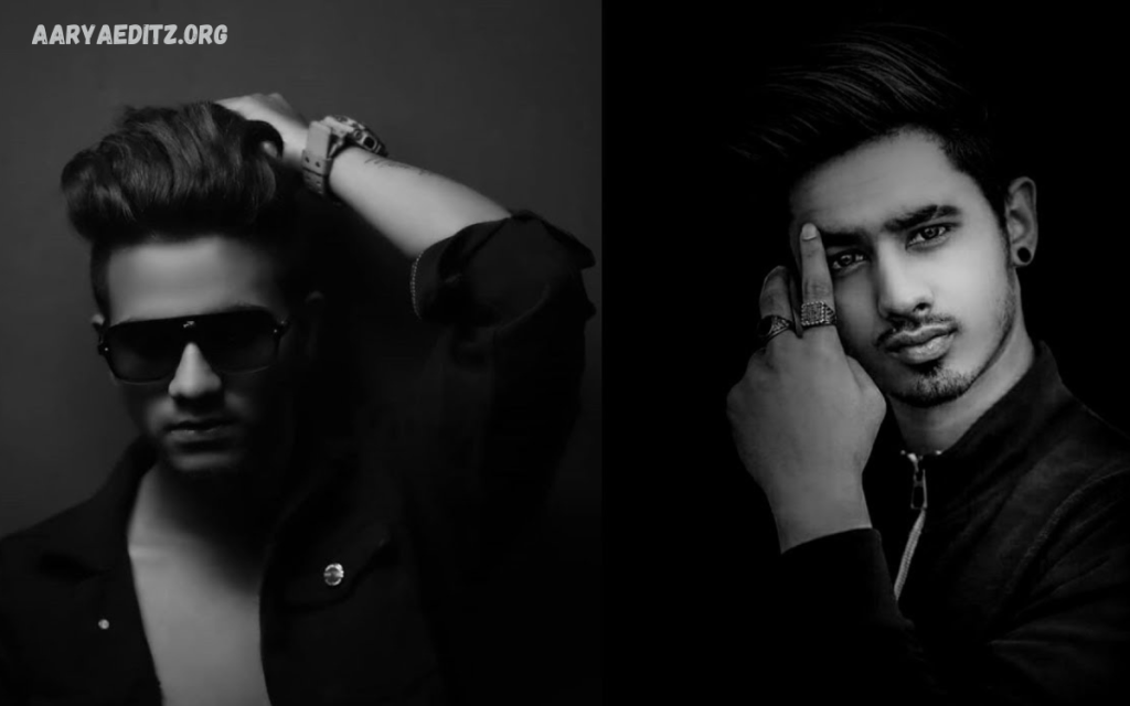 Stylish Smile Photo Editing with White and Black Background