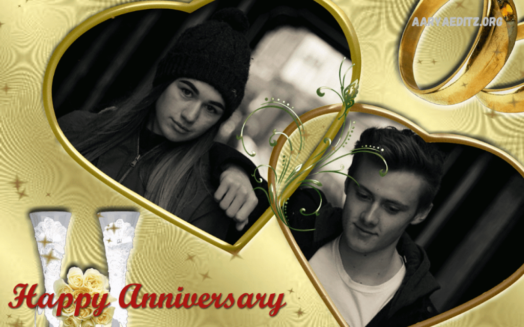 Wedding Anniversary Photo Frame Editing
